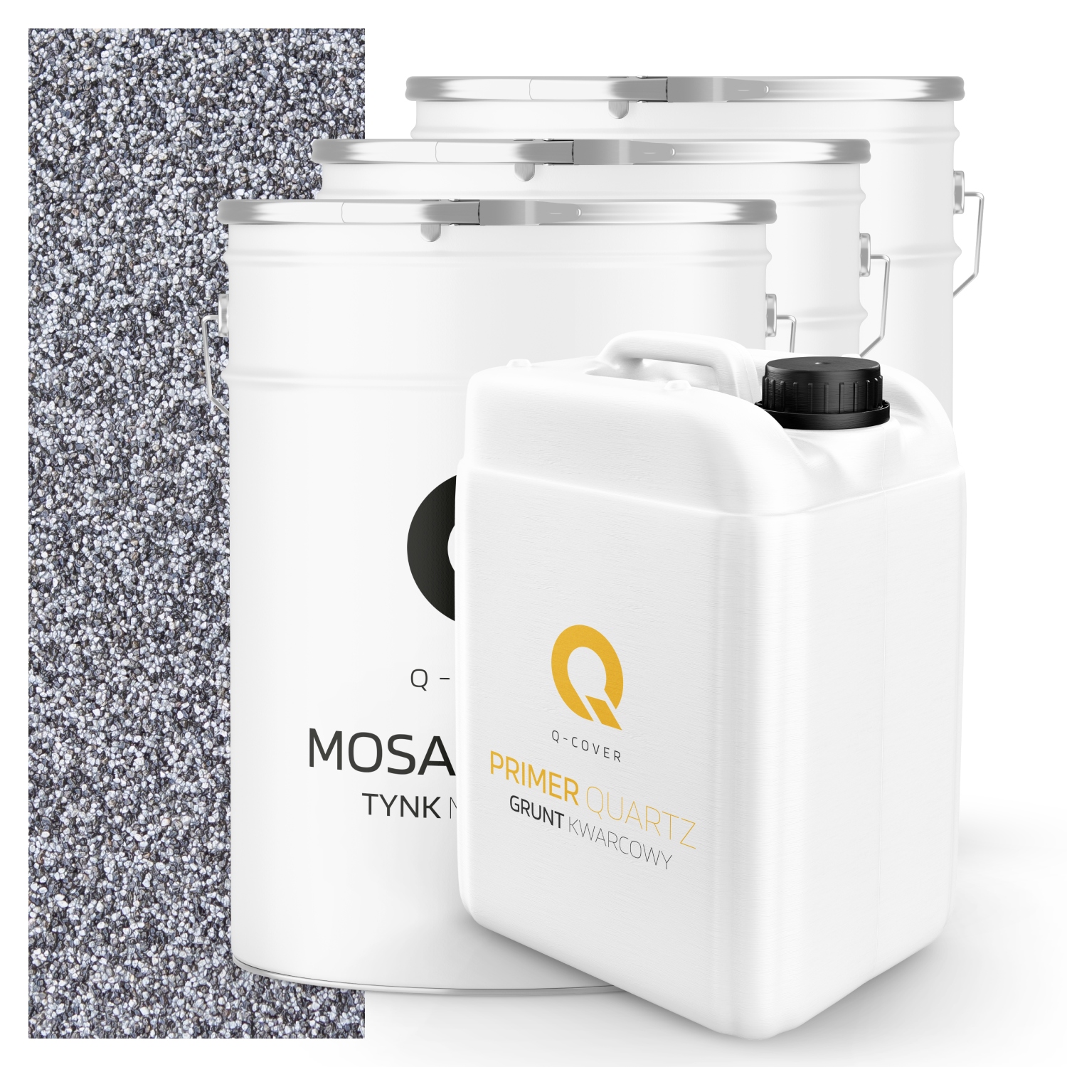 Mozaiková Omítka Černá Stříbrná M13 Pryskyřičná Vnější 3x 25 Kg Půda 20 m2