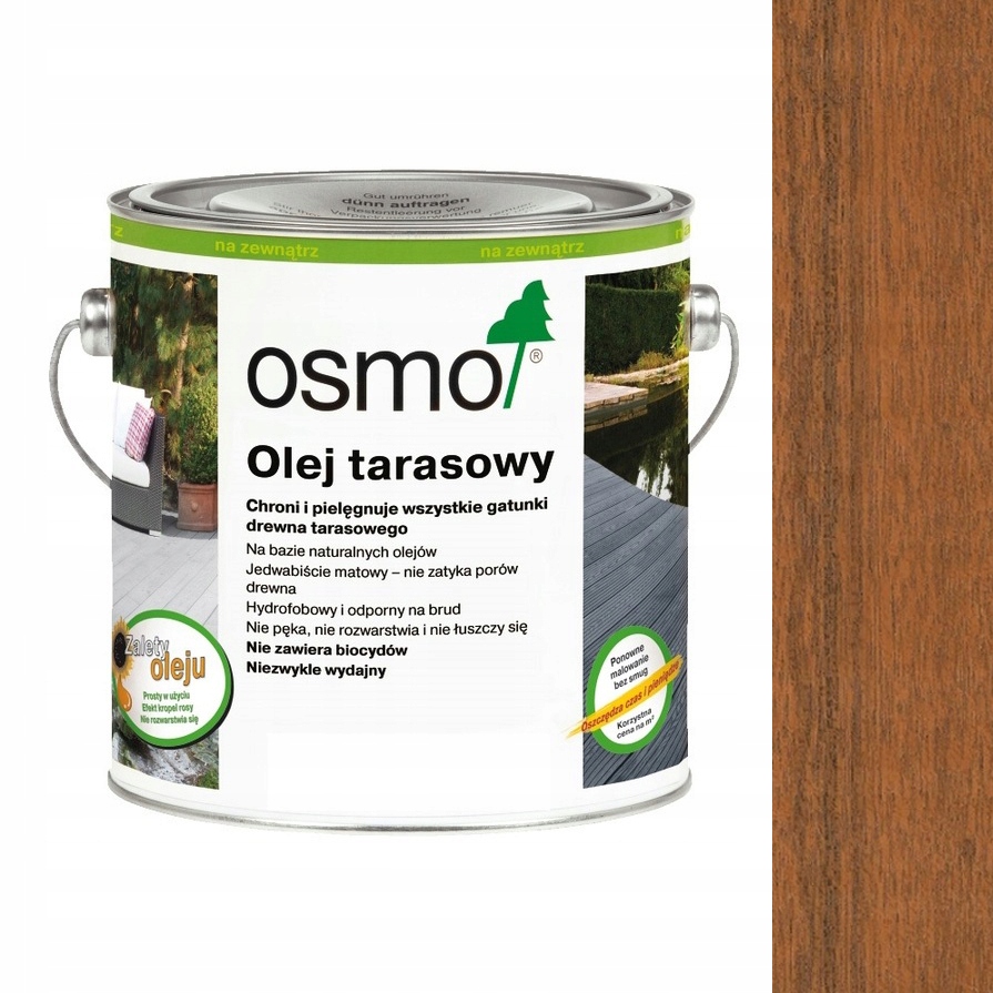 Olej tarasowy Osmo 006 do Drewna Bangkirai 2,5L