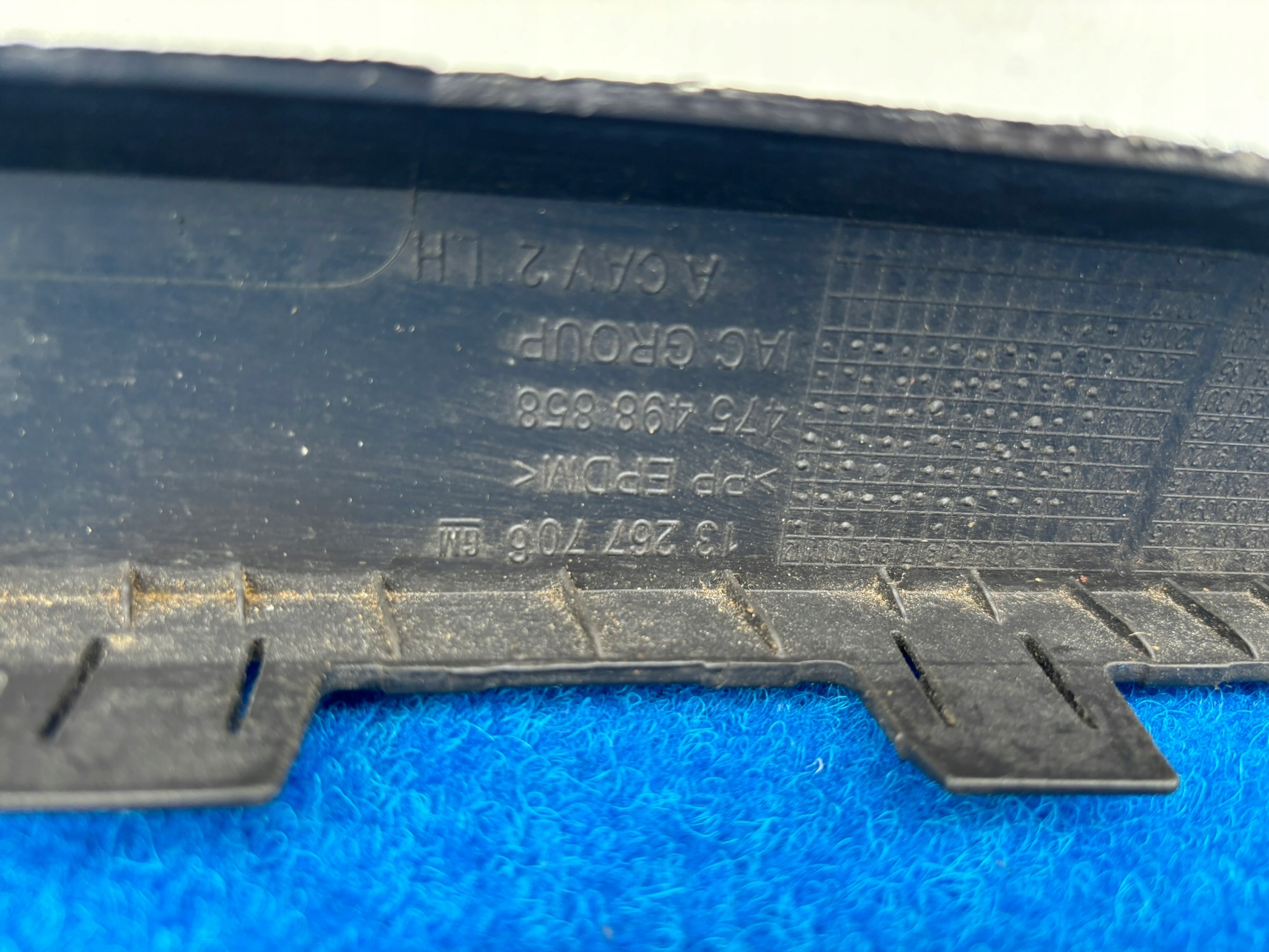 OPEL MERIVA B left HOKEJ SPOILER moulding below bumper front K82/JR673