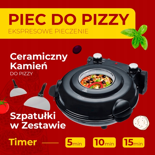 Piec do Pizzy Adler AD 6314 - Ekspresowe Pieczenie w 4-5 Minut!