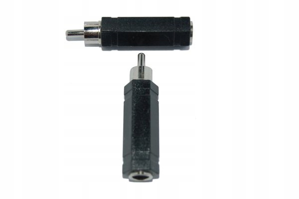 Złączka redukcja gniazdo 6,3mm mono wtyk Rca