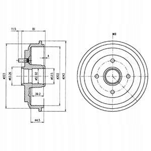 ГАЛЬМІВНІ БАРАБАНИ DELPHI BF487
