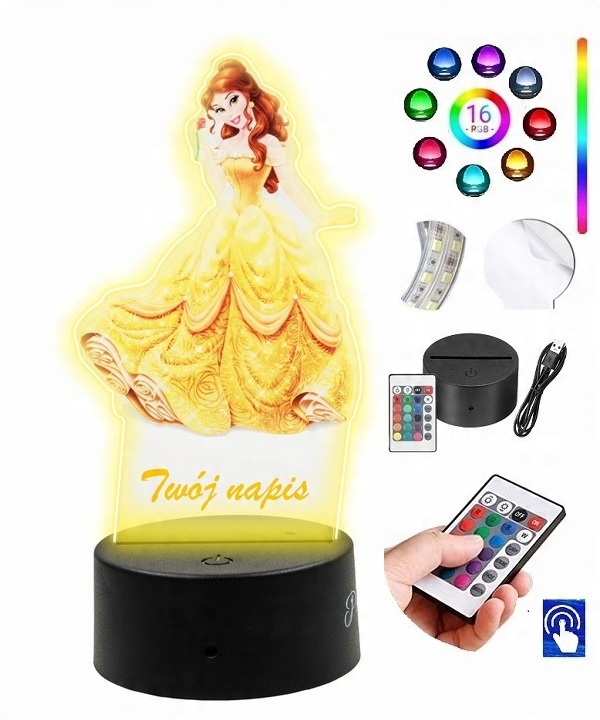 

Lampka na biurko Uv Piękna i Bestia Bella Plexido