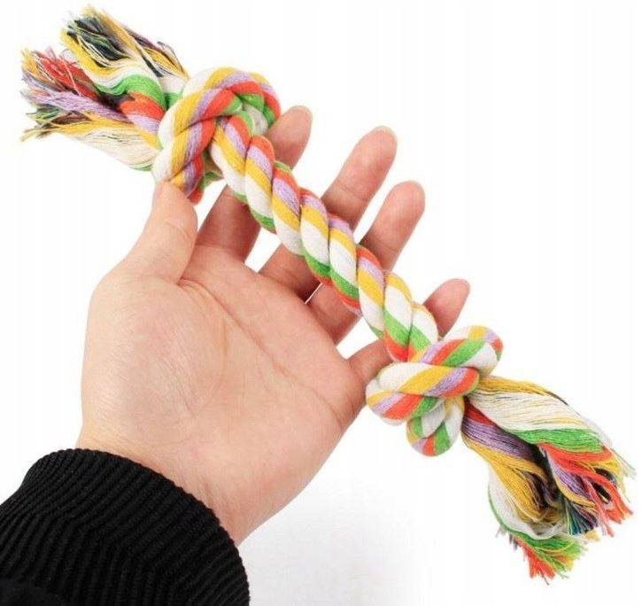 

Sznur Szarpak Zabawka dla Psa Pieska CZYSZCĄCY25cm