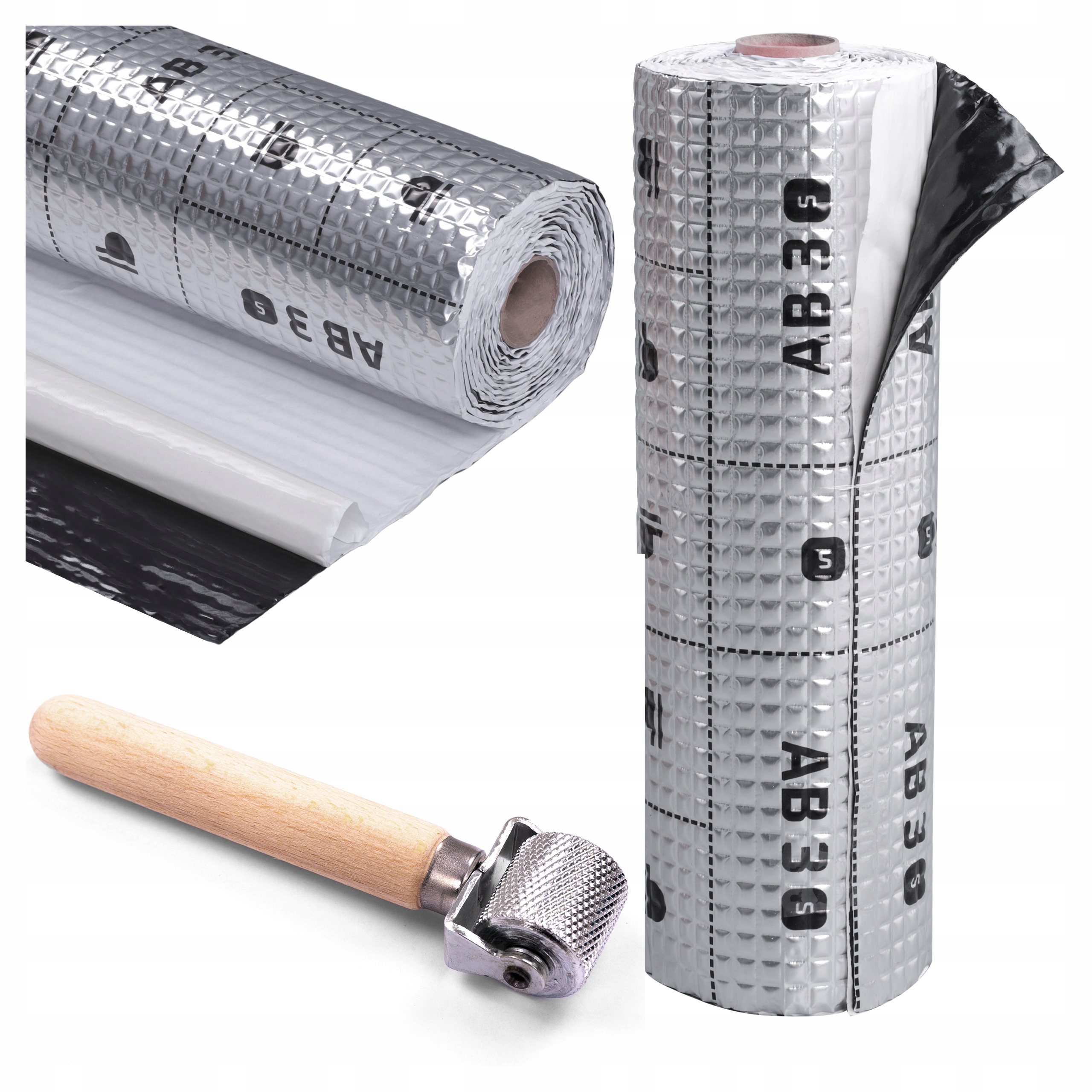 Butylová podložka 3 mm 500 x 50 cm antivibrační odhlučňovací válec do auta