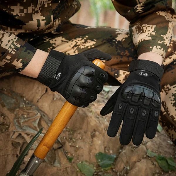 Rękawiczki rękawice taktyczne trekkingowe dotykowe czarne L Nils NC1798 Materiał dominujący Poliester