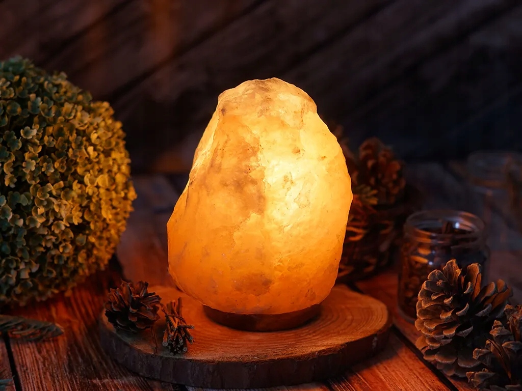 LAMPA SOLNA JONIZATOR 5-7 KG SÓL HIMALAJSKA LAMPKA NOCNA NATURALNA Marka inna