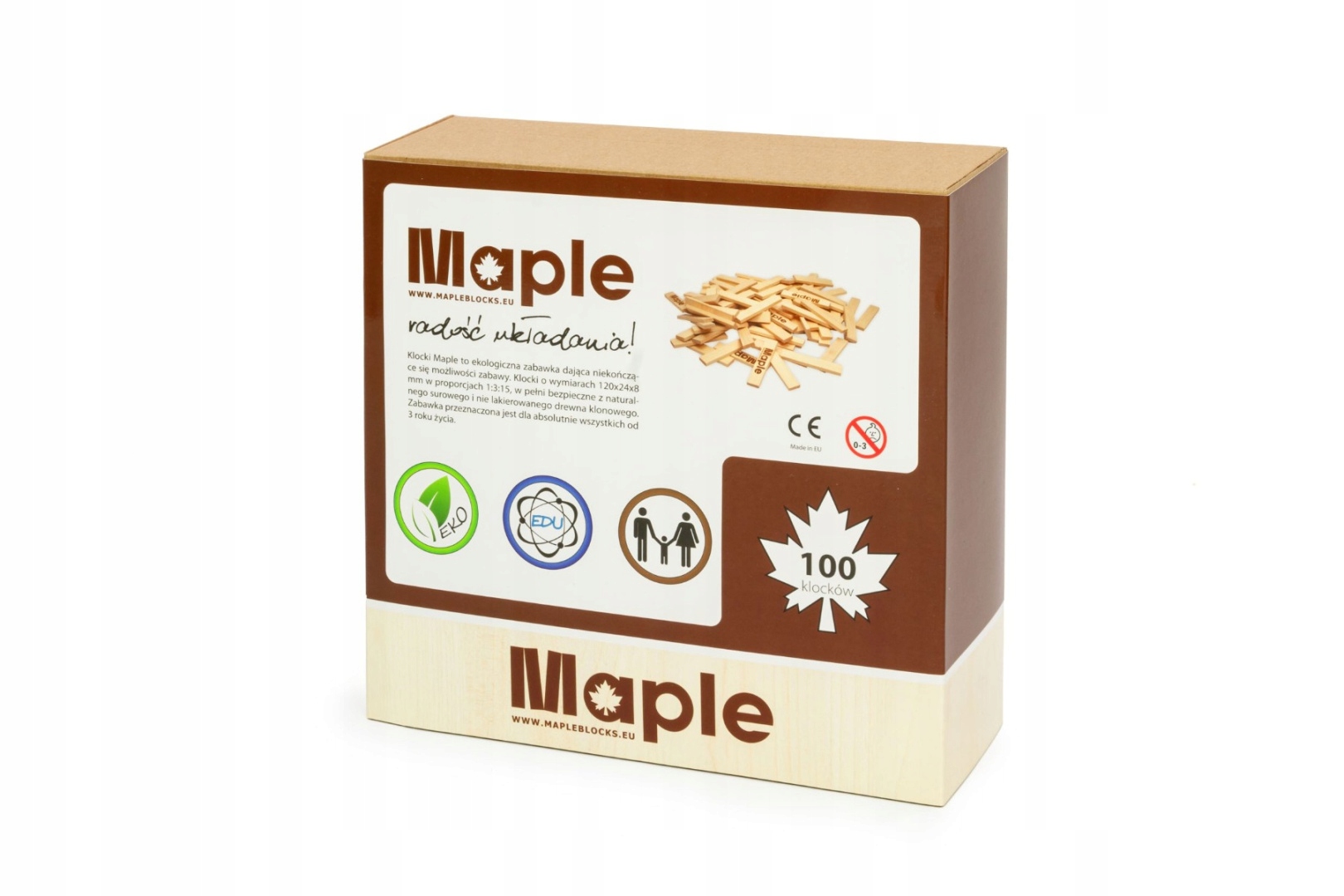 MAPLE Karton 100 klocków Marka Maple