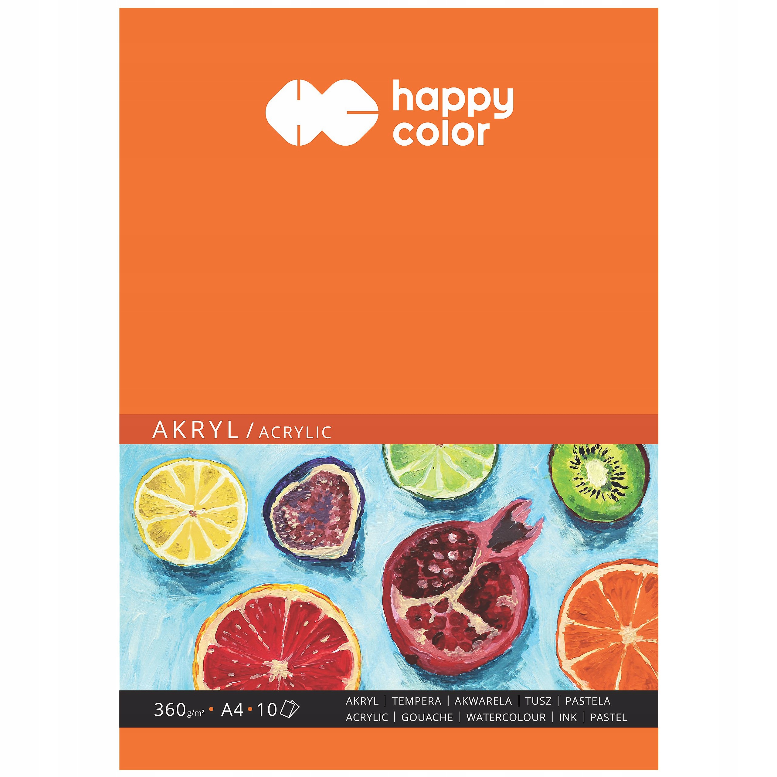 BLOK DO AKRYLU ART A4/10ARK 360G HAPPY COLOR 9522