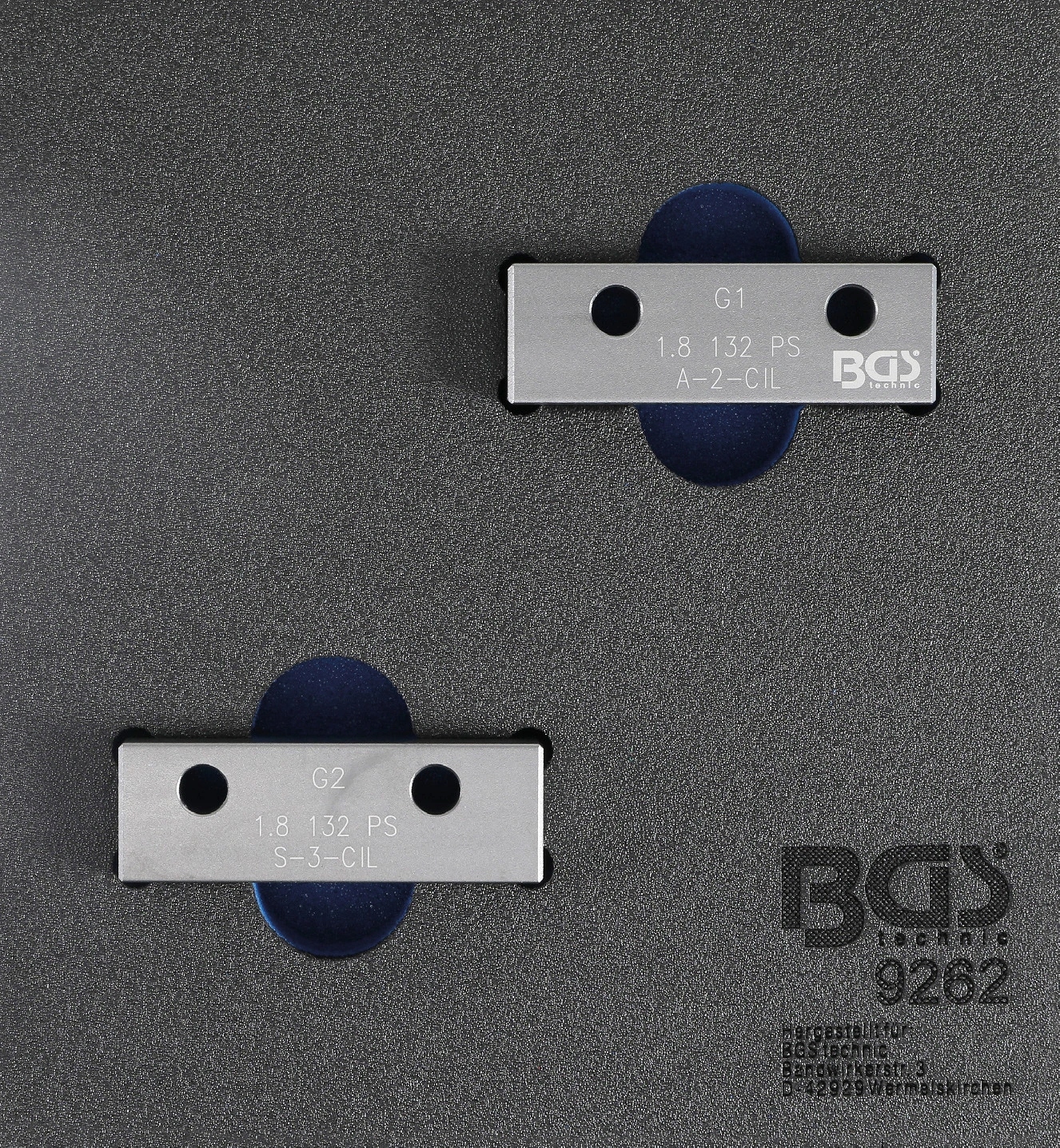 Bgs 9262, Vložka do dielenského vozíka 1/6: sada aretačných nástrojov na vačk