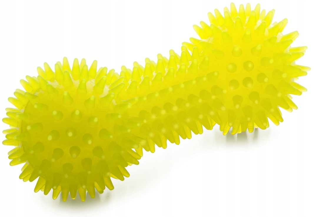 

Jk Animals Hantel Tpr z kolcami piszczący yel 15cm