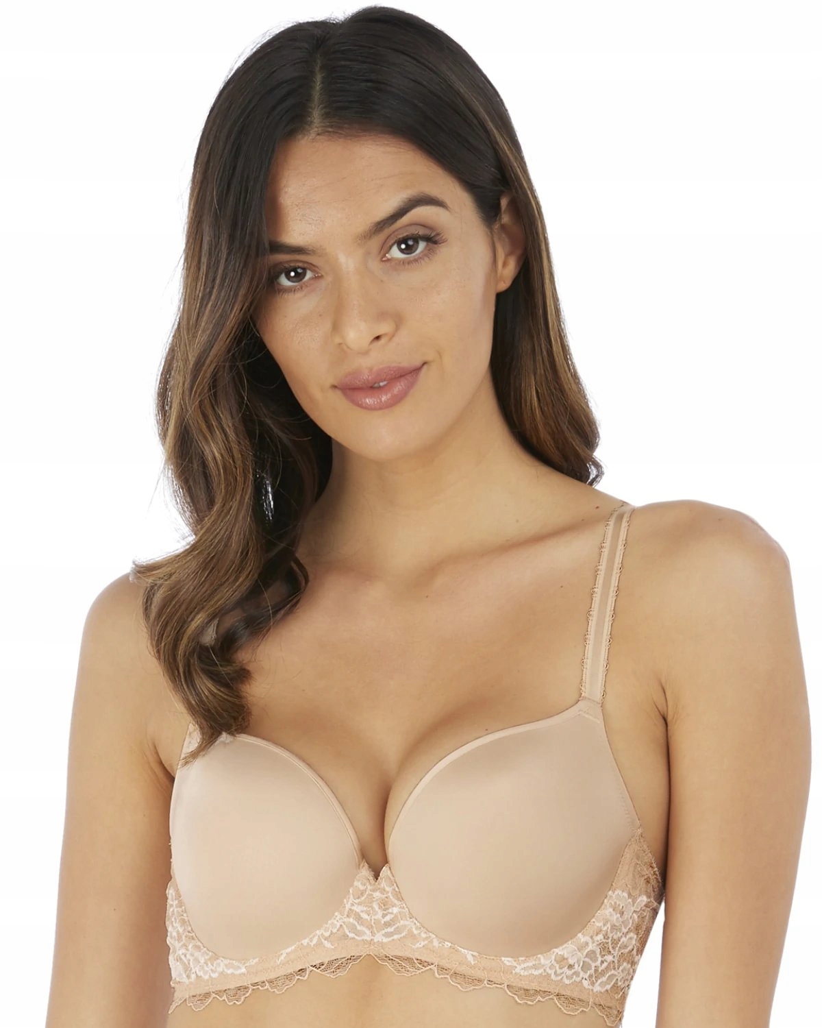 

Lace Perfection biustonosz serduszkowy beżowy 36B