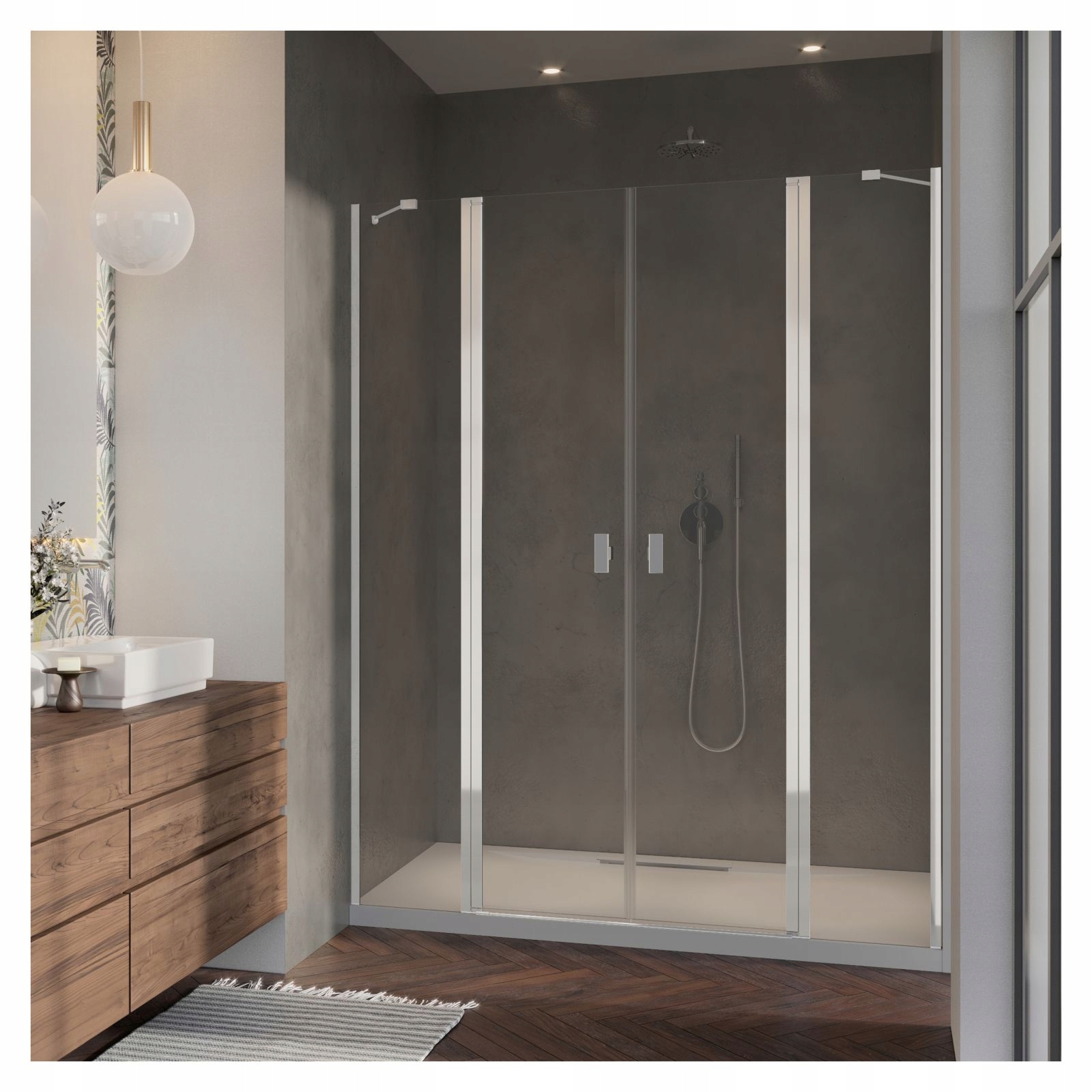 Drzwi prysznicowe wnękowe Nes DWD II 180 mirror Rodzaj drzwi do wnęki