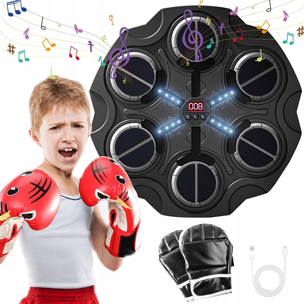 Music Boxing Maszyna Do Boksu Muzyczna Treningowa Bluetooth Gra Dla Dzieci