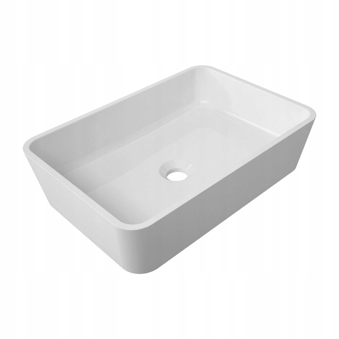 Omnires Parma M+ umývadlová doska obdĺžniková 50x35 cm biela Parmaunbp