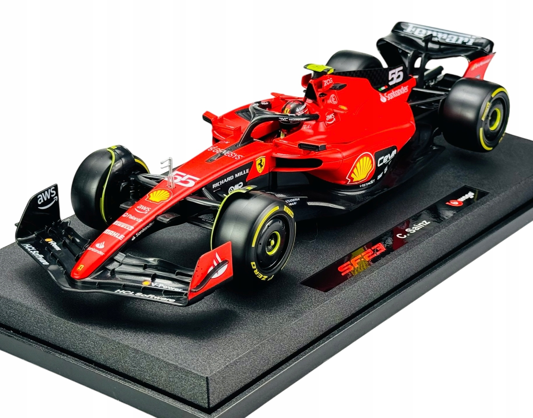 Bburago 2023 Ferrari F1 SF-23 #55 Sainz 1:18 Formule 1 Nový Model Kovový