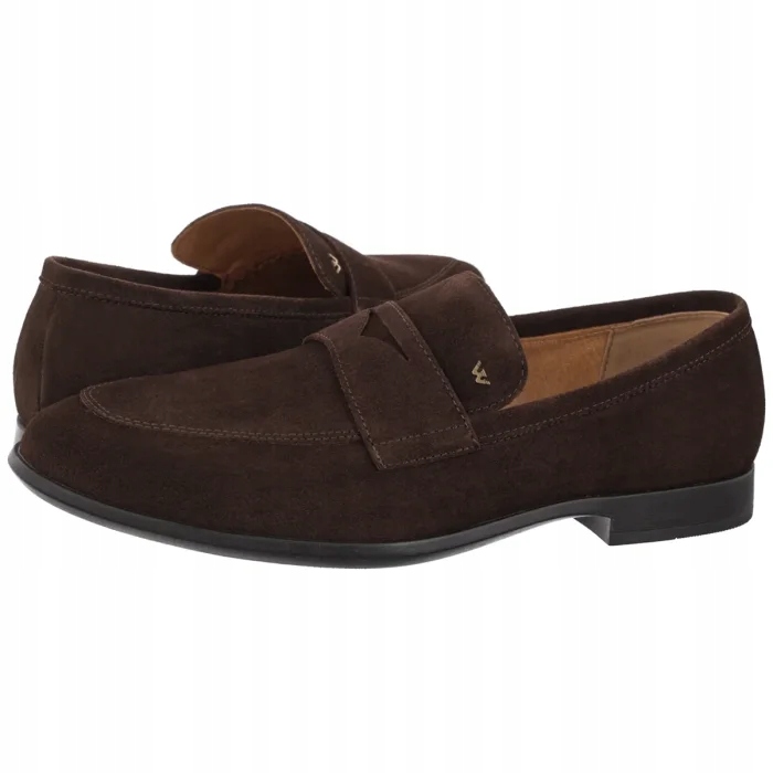 Pánské pohodlné boty Loafersy Wojas Hnědé 10196-62