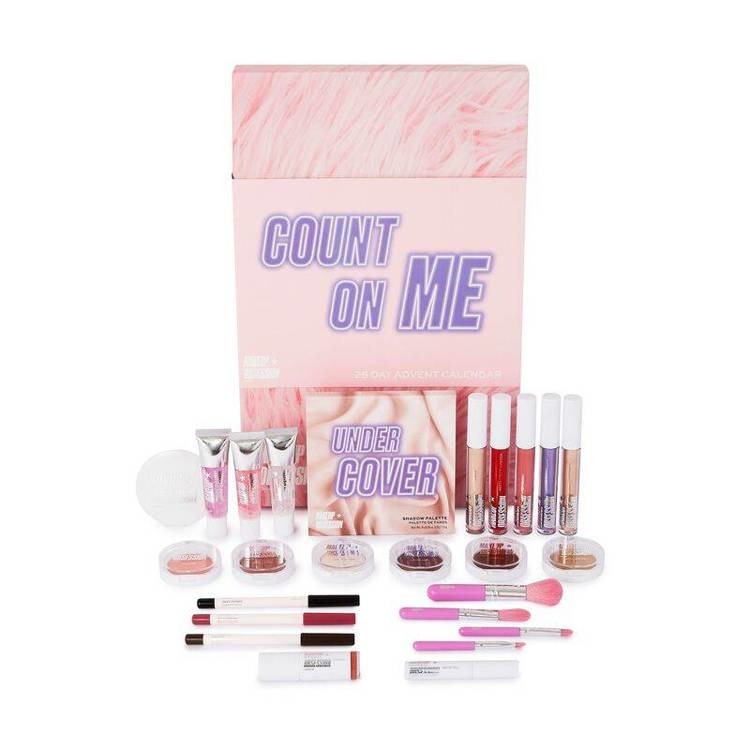 Адвент-календарь Makeup Revolution, 24 средства для макияжа глаз, губ, бровей и лица — фото 2
