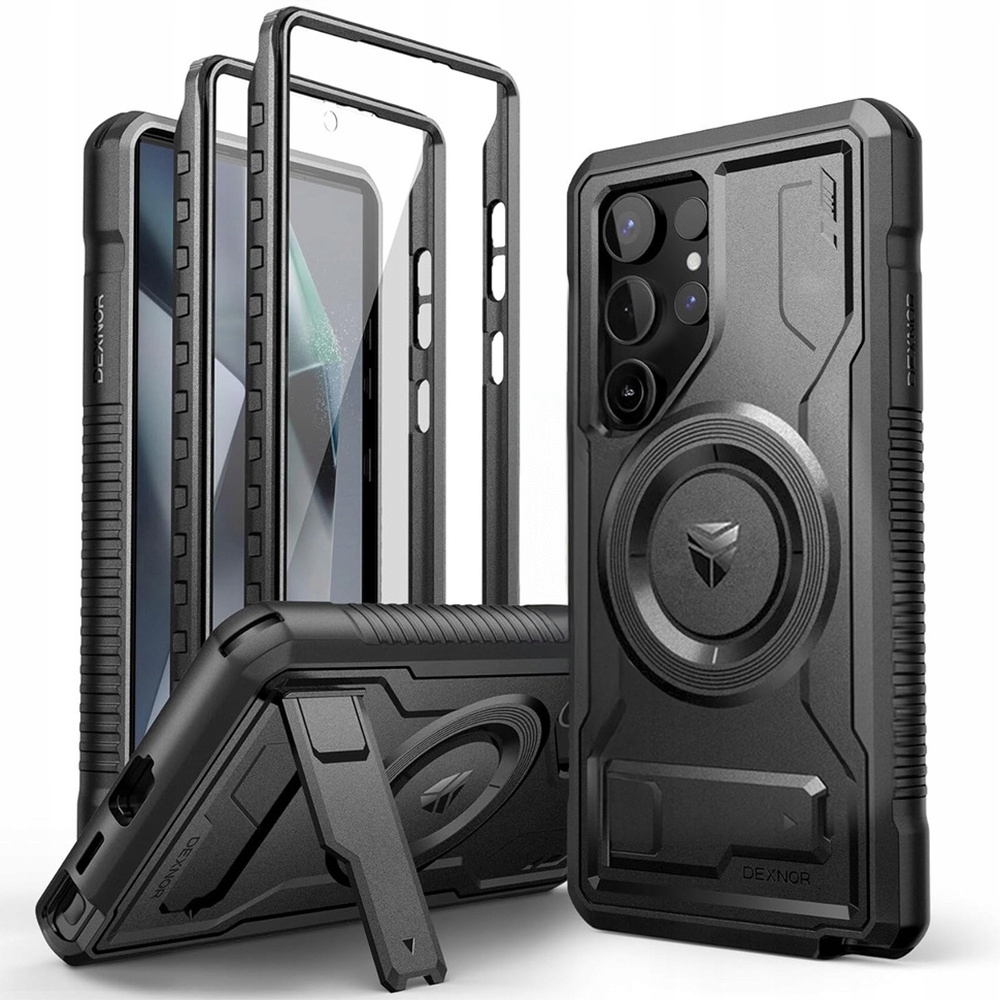 Pancéřové Pouzdro Dexnor pro Galaxy S24 Ultra rámeček s fólií chránící displej 360