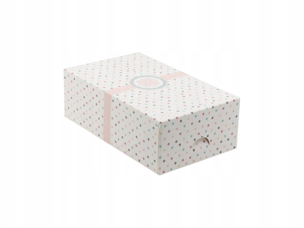 

Pudełko na ciasto 12,5x21x7 cm Kropki