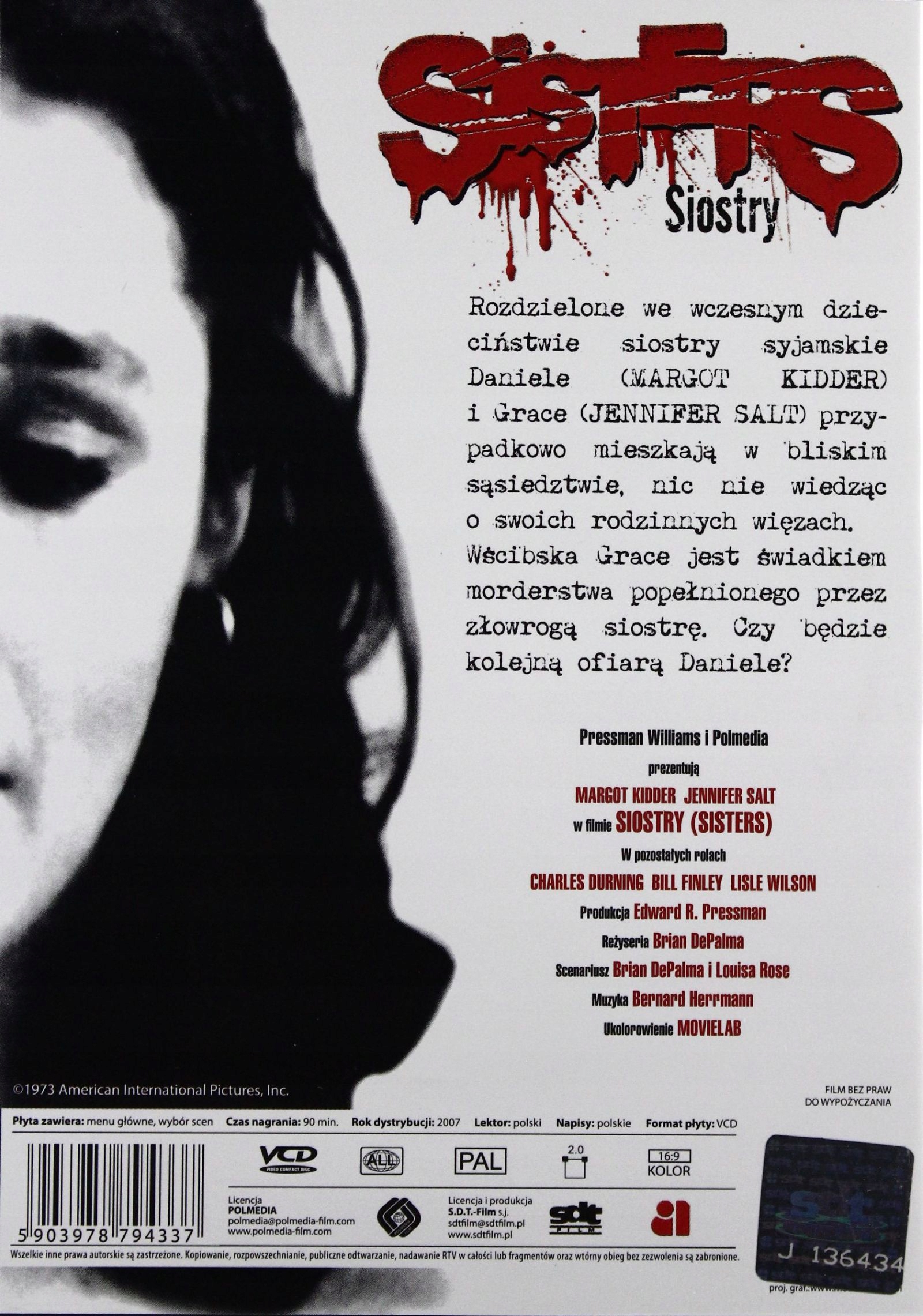 SISTERS (VCD) Gatunek horrory