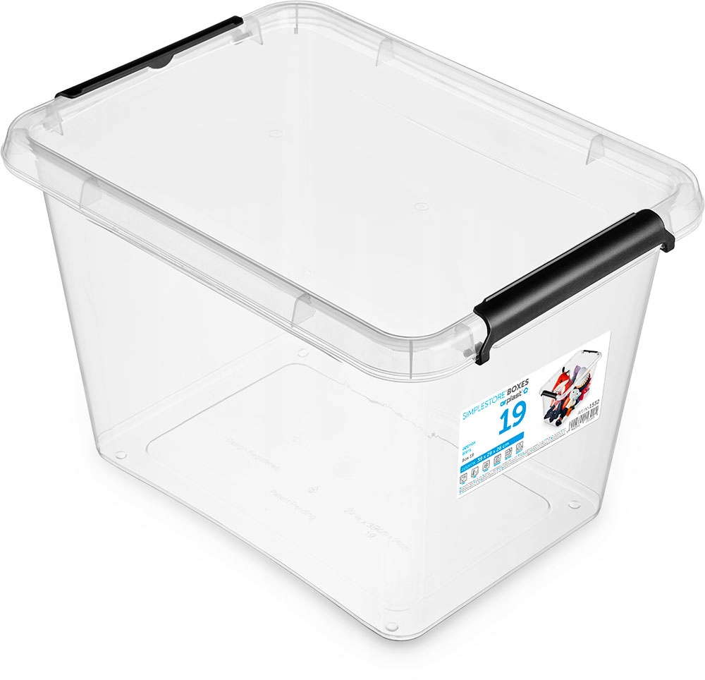 

Organizer pojemnik plastikowy pokrywa pudło 19 l