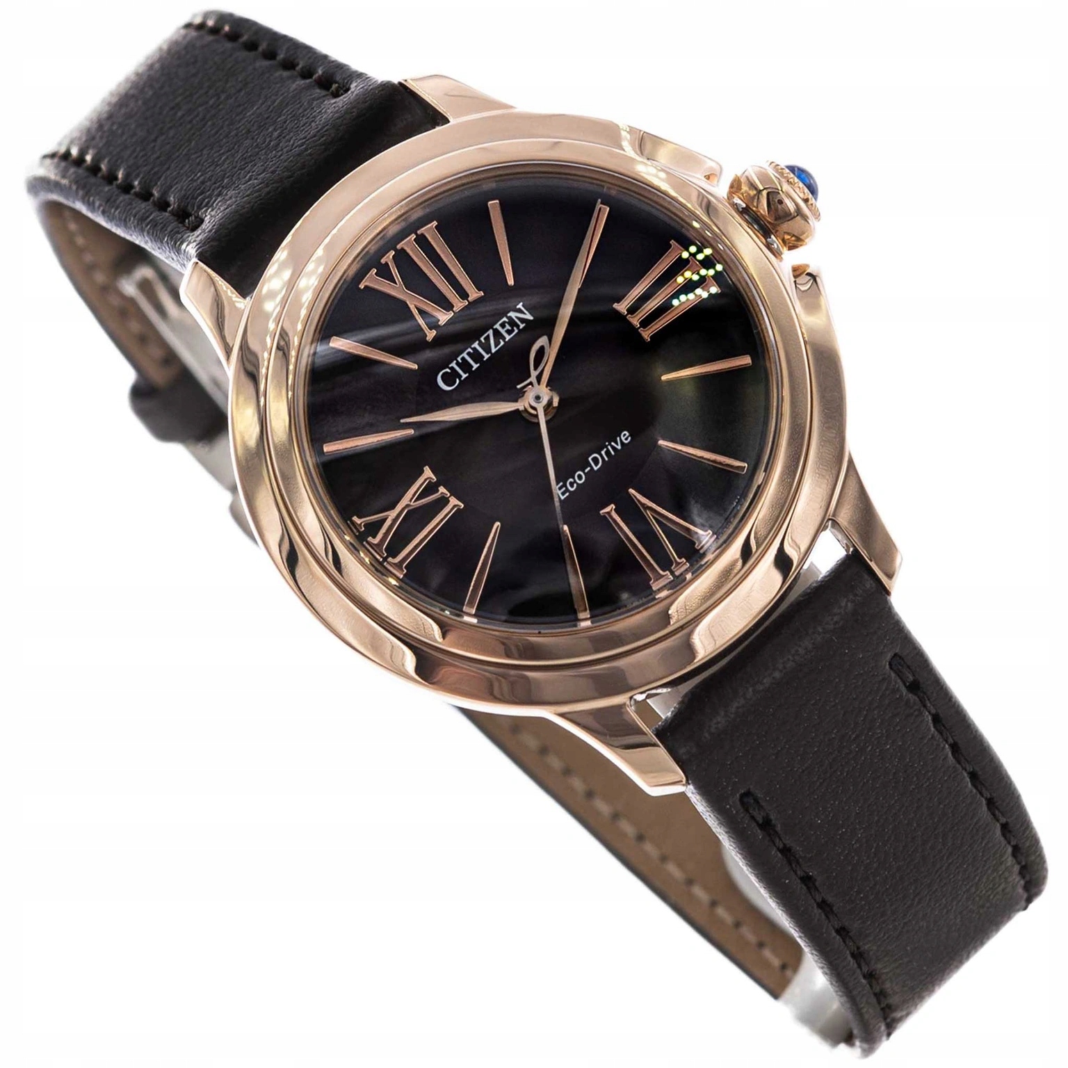 Dámské Hodinky Citizen EM1163-09X Eco-drive Lady Ceci Hnědé Na Řemínku