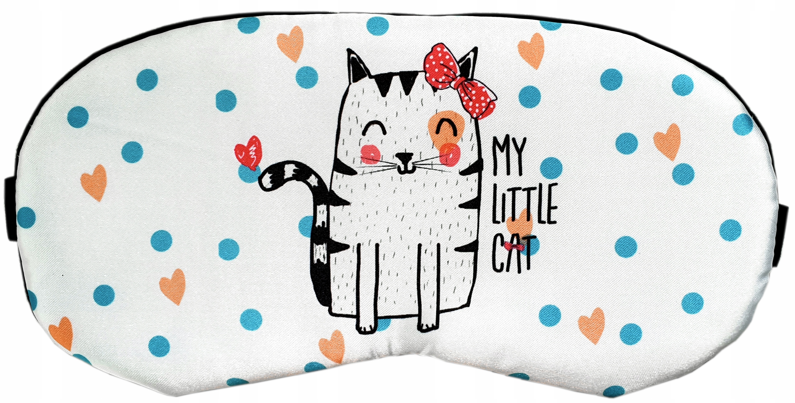 OPASKA NA OCZY DO SPANIA MASKA SATYNA KOTEK KOKARD