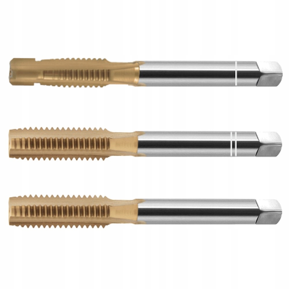 Kpl gwintowników DIN-352/3-P M12 6HX HSSE INOX TiN