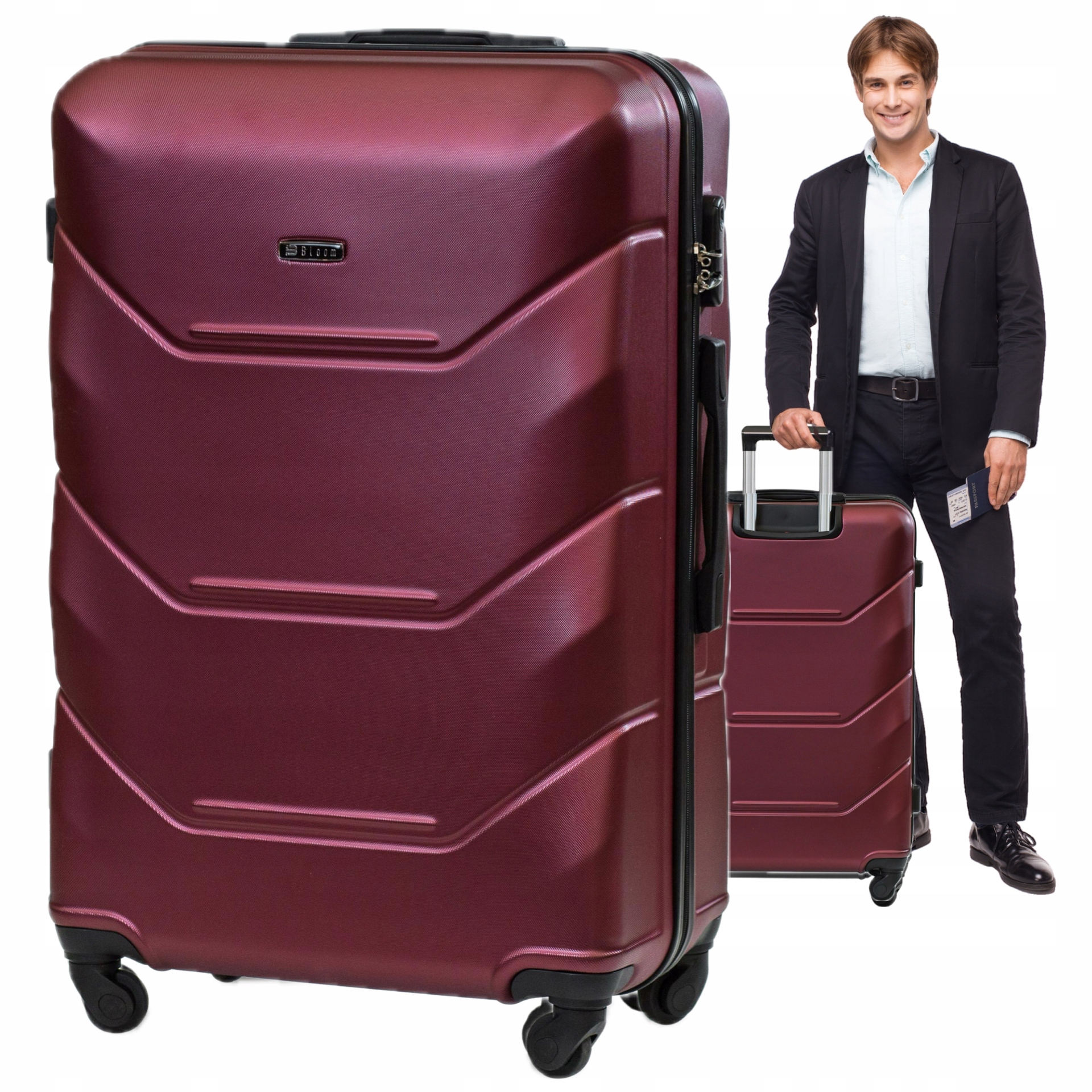 WALIZKA BLOOM XXL “ 28 ” 97L DUŻA MOCNA TWARDA ABS 15 KOLORÓW PREMIUM