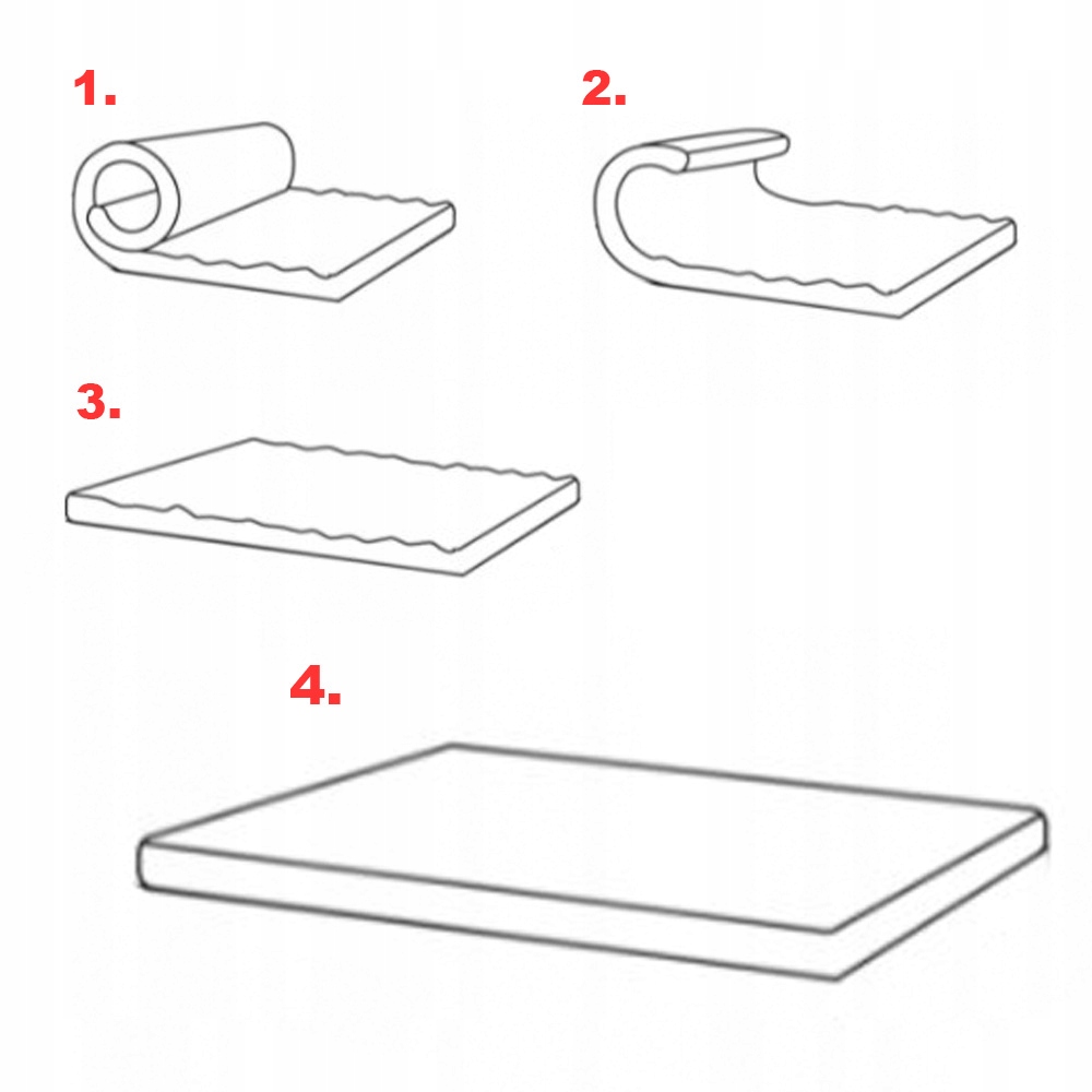 Materac 180x200x10 PIANKOWY z pokrowcem dwustronny Wysokość materaca 10 cm