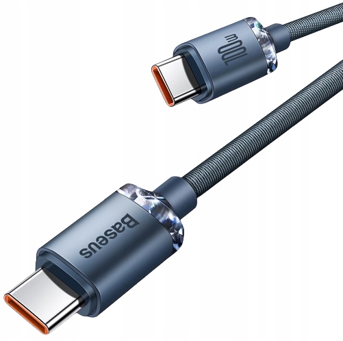 BASEUS MOCNY KABEL USB-C SZYBKIE ŁADOWANIE PRZEWÓD TYP-C PD 100W QC 5A 2M Marka Baseus