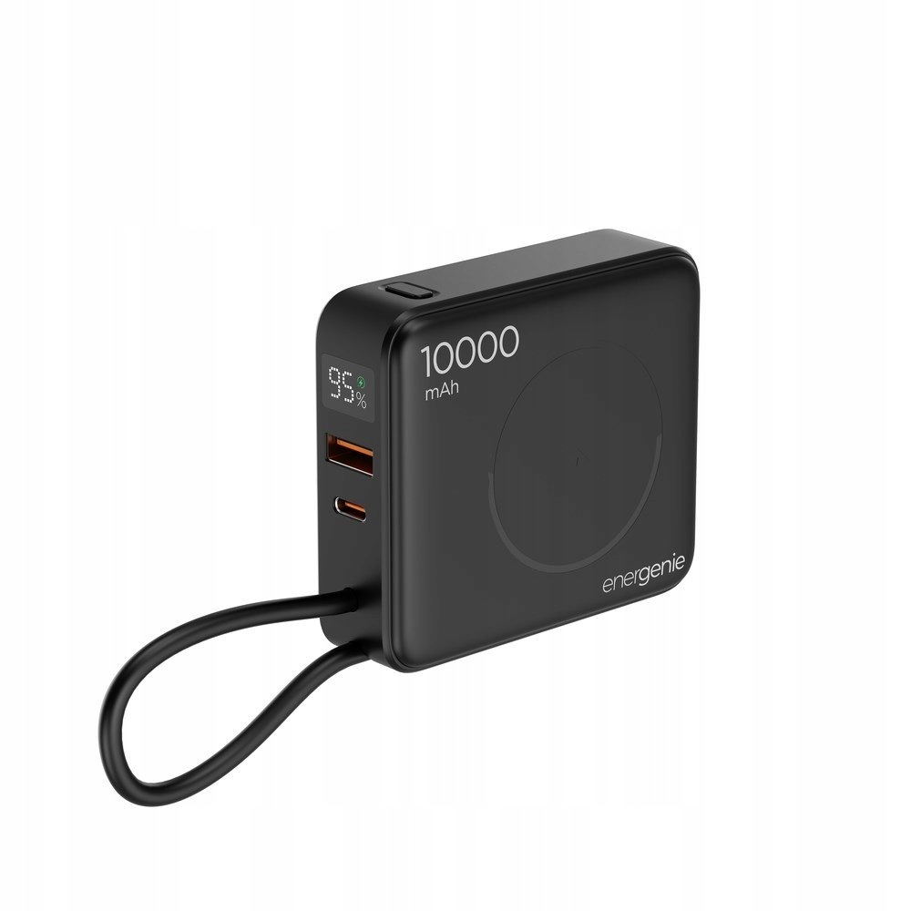 Gembird Powerbank 10000 Mah, Szybkie Ładowanie 20 W, Ładowanie Bezprzewodow