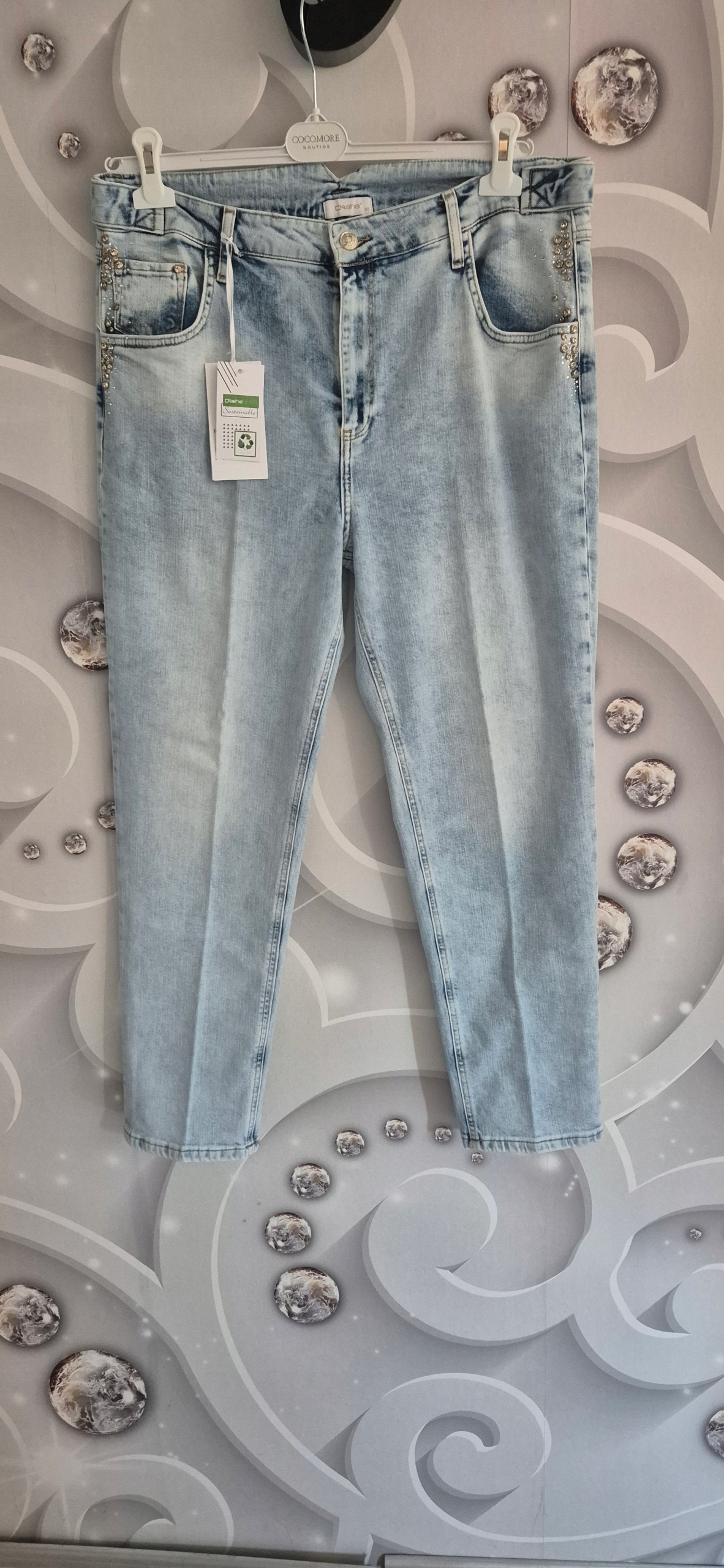 Kalhoty Dishe Boyfriendy Světlý Jeans M, L. 31