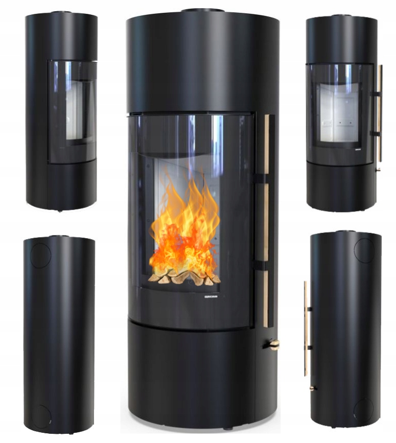 Piecyk wolnostojący Defro Home Orion 6,7 kW nowoczesna koza kominkowa