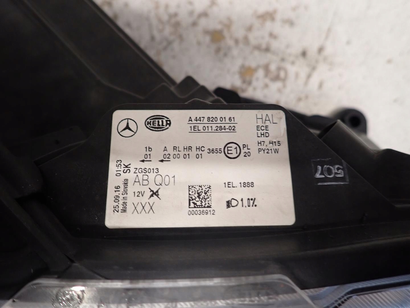 light front front right MERCEDES VITO W447 2014- A4478200161
