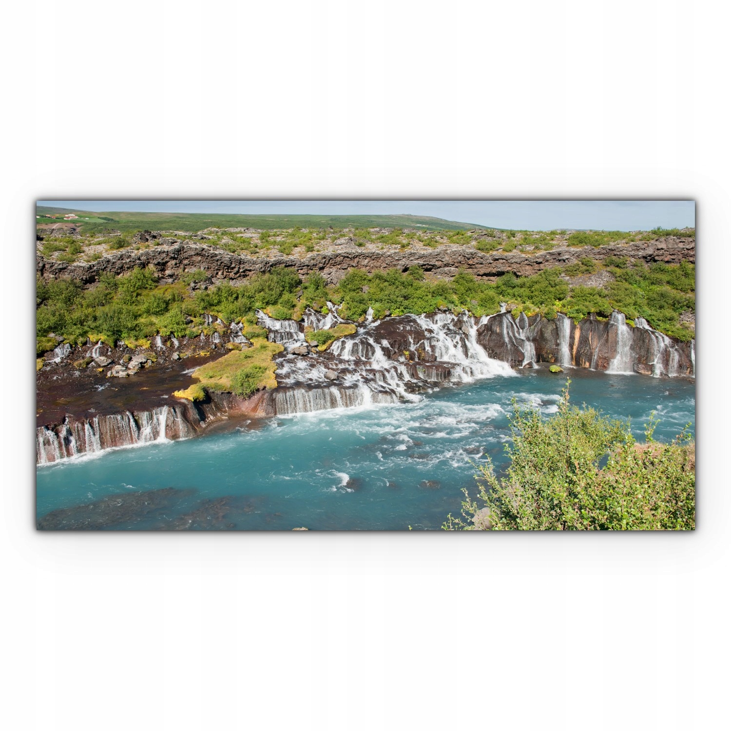 

Canvas płótno do sypialni 140x70 Islandia Wodospad