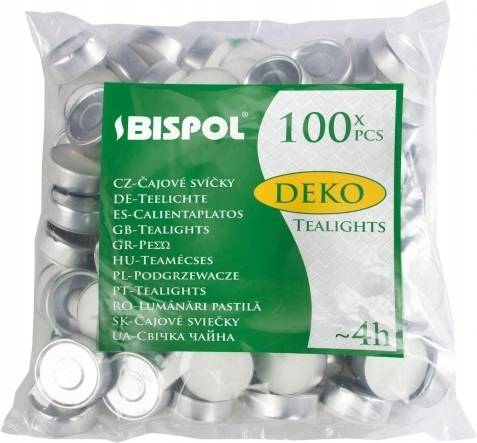 

Podgrzewacze Świeczki Bispol Deko tealight A'100 f