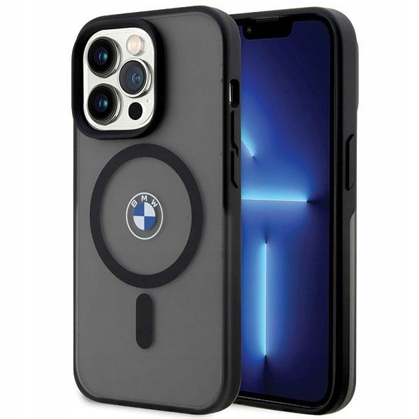 Pouzdro Bmw BMHMP14XDSLK iPhone 14 Pro Max 6,7" černo/černé pevné pouzdro Signatur