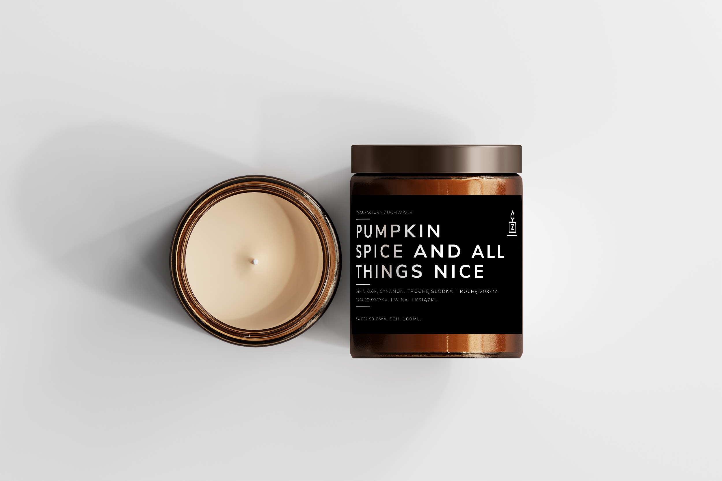 

Pumpkin spice świeca sojowa Zuchwałe dynia.