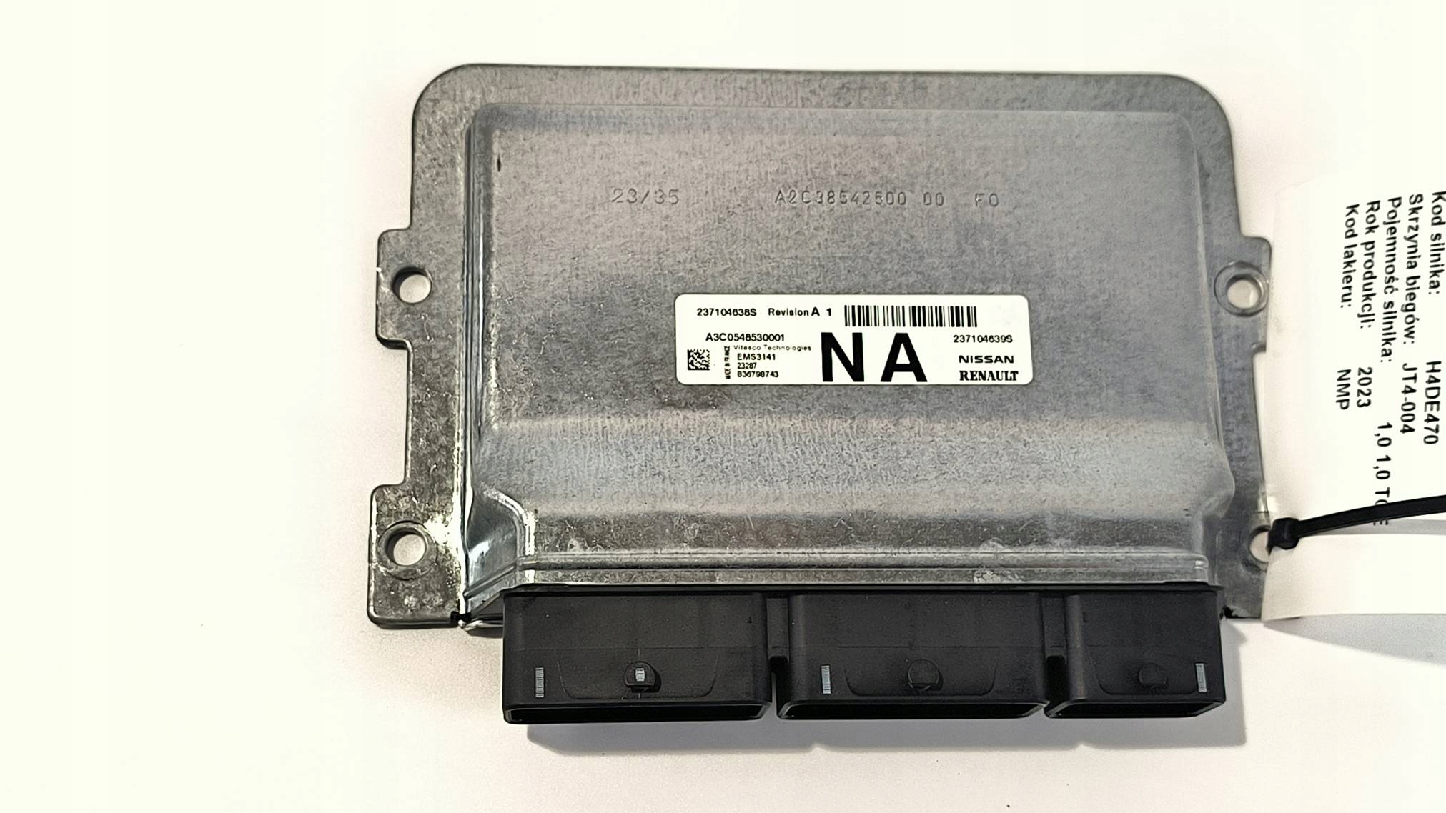 computer motore ECU 237104638S 1.0 TCE MITSHUBISHI COLT VIII