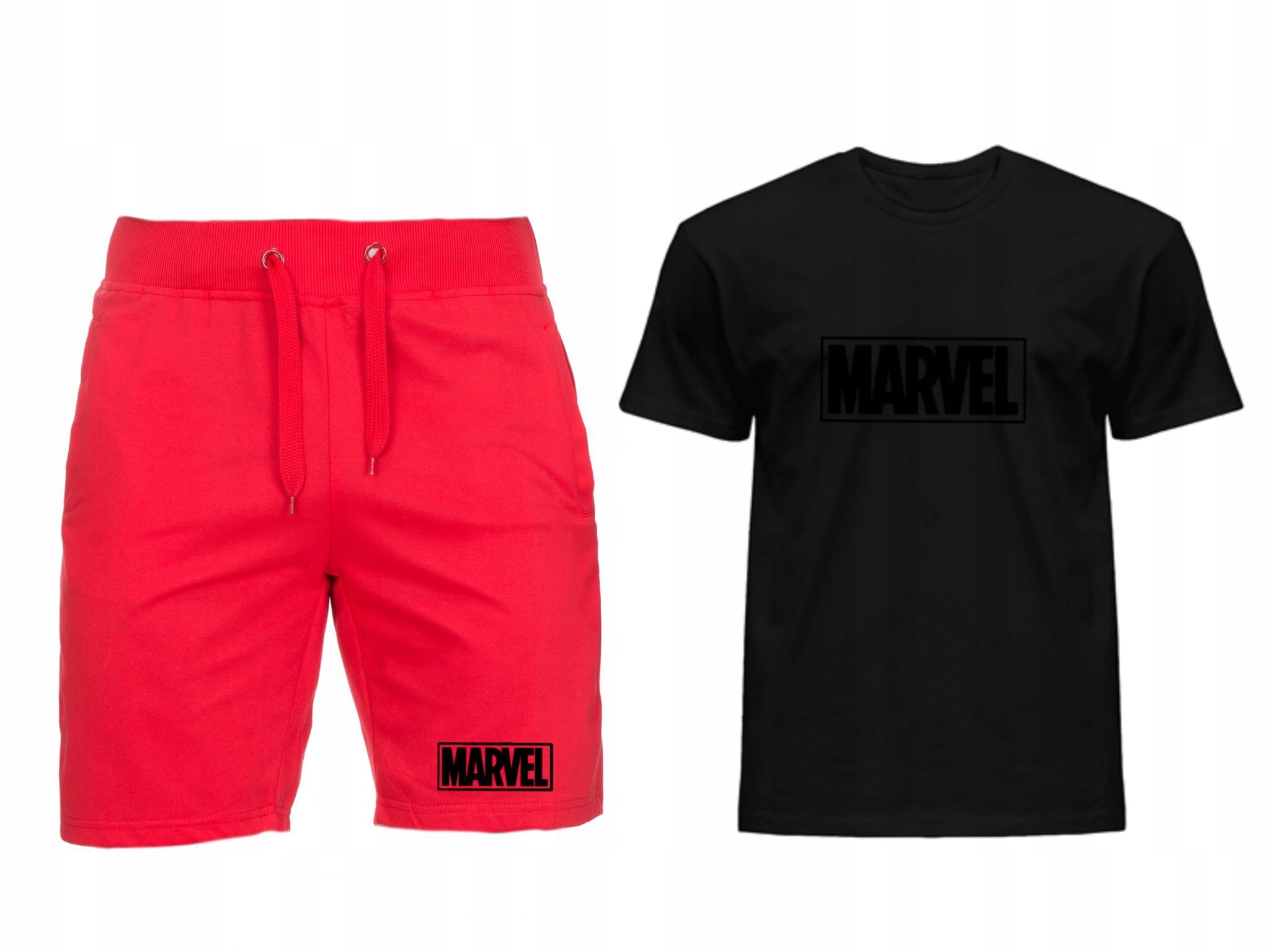 Komplet Trička Kraťasy Marvel Pánské M