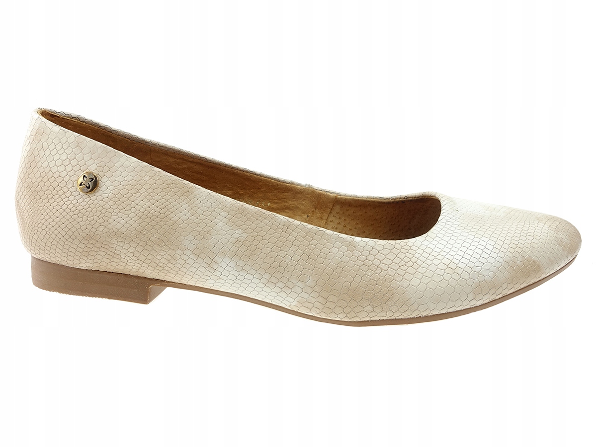 

Maciejka balerinki buty 873-64 beżowy łuska New 38
