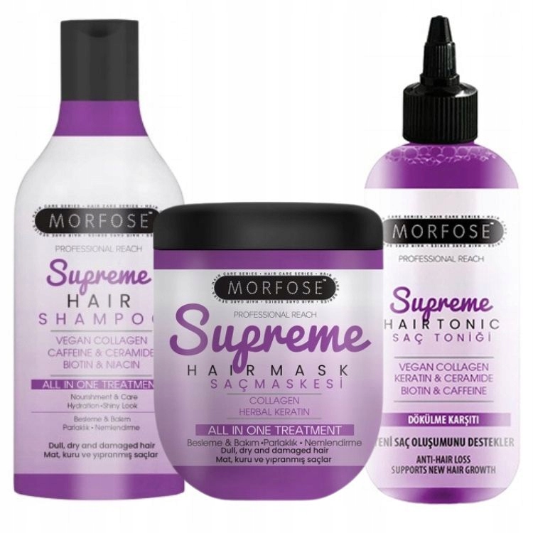 Morfose Supreme Sada Šampon 500 ML Maska 500 ML Tonikum 300 ML