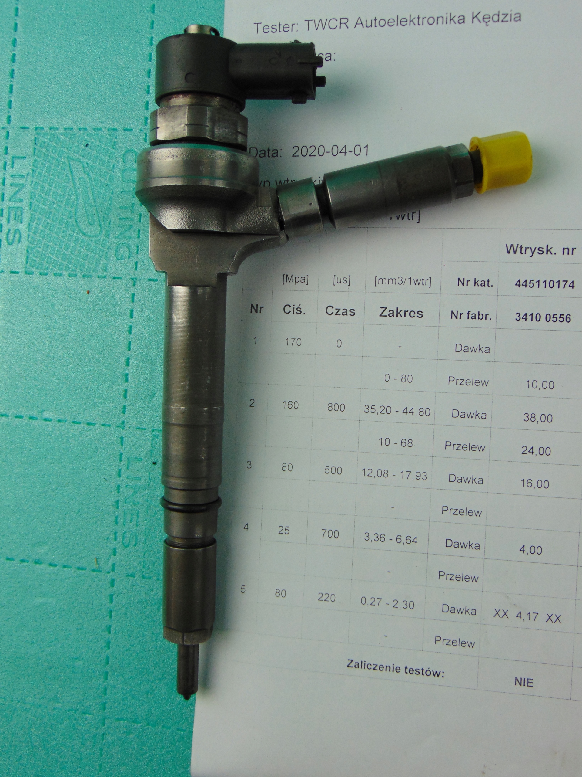 Einspritzdüse 1,7CDTI ASTRA Zafira 0445110174 Sprawdzone