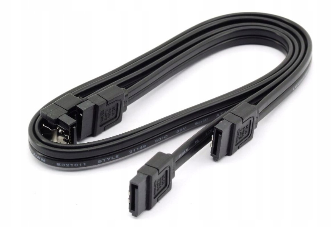 2x Przewód, Kabel Sata 6GB/s Asus 14013-00024400 (1x Prosty, 1x Kątowy 90')