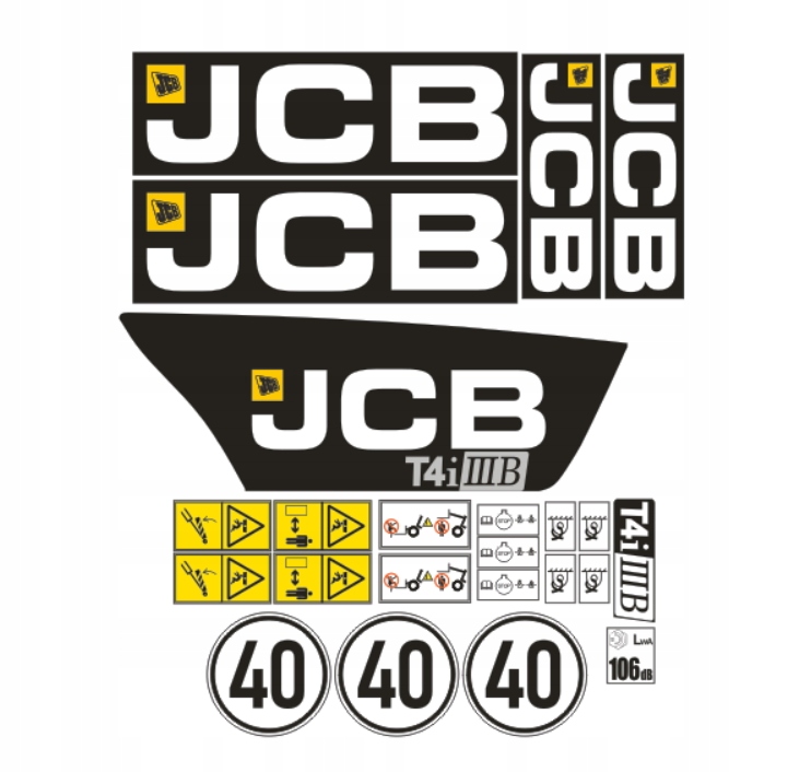 Samolepky samolepka Jcb T4i Iiib