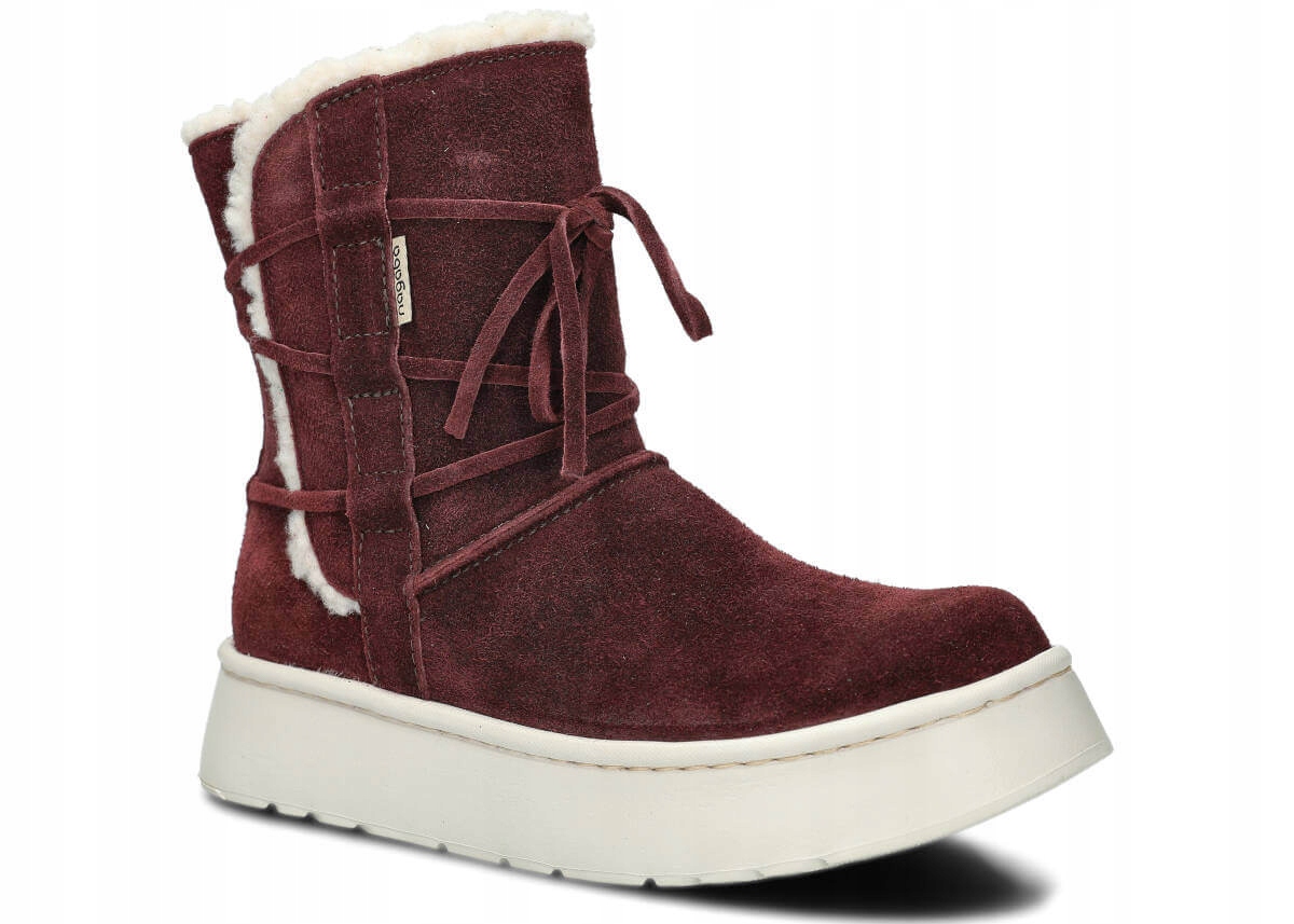 Nagaba 235 Bordo Velur Wax – Pohodlné, Zateplené, Polské Dámské Kozačky