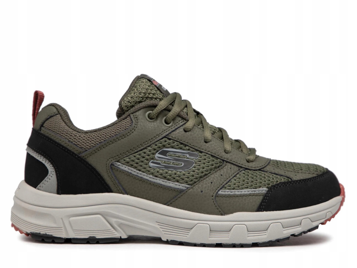 Pánské boty Skechers 51898OLBK Oak Canyon Verketta Zelené 42