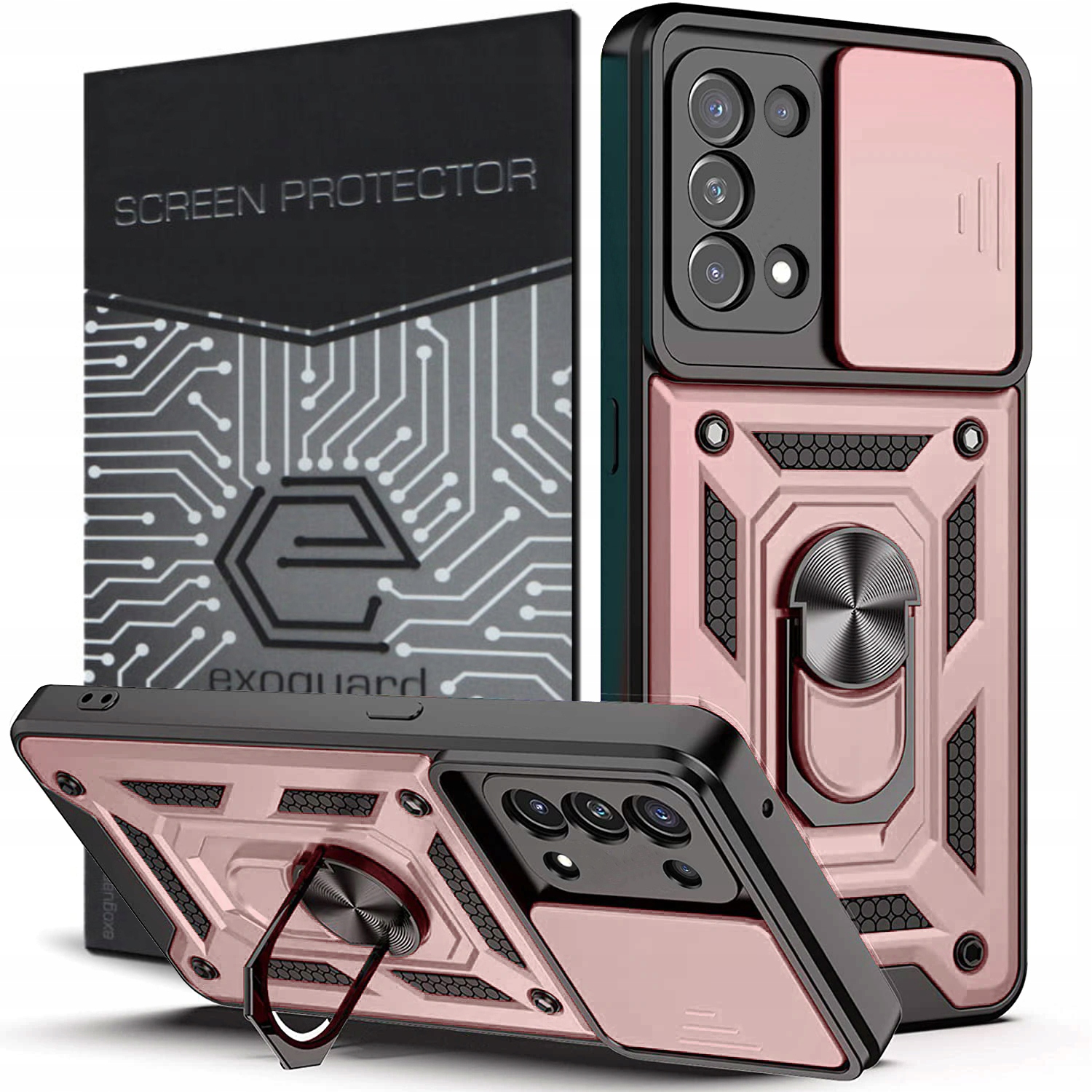 

Case Obudowa Etui Pancerne+szkło do Oppo Reno 5 5G